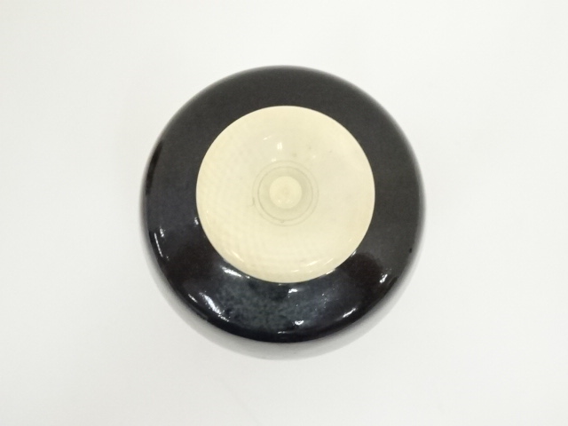 【中古品】茶道具　山岡徹山造　香春肩衝茶入（共箱） 道具 ] - 道具 香春焼 二代 山岡徹山造 肩衝茶入（仕覆付）（共箱